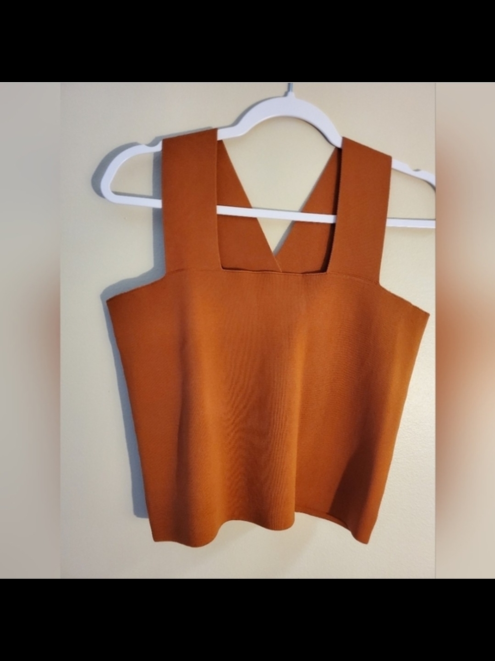 House of Harlow 1960 Wide-Strap Tank in Rust Orange